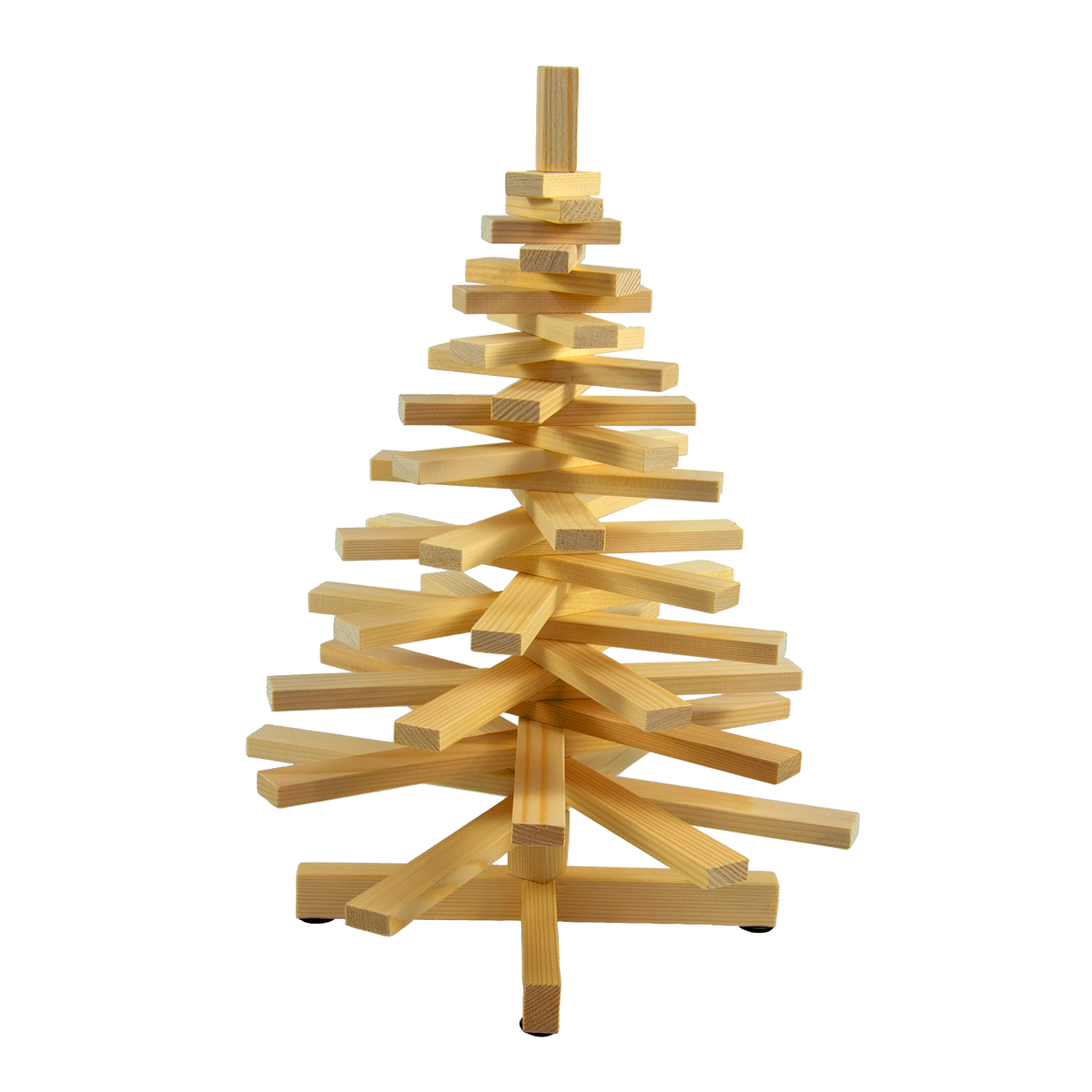 Weihnachtsbaum aus Holz 0.5 m – Frontansicht