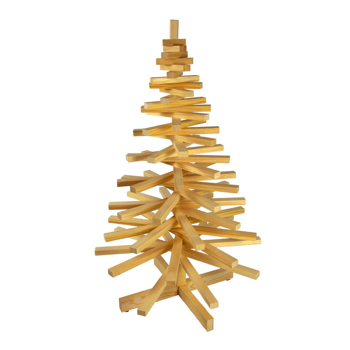 Weihnachtsbaum aus Holz 1.0 m – Frontansicht
