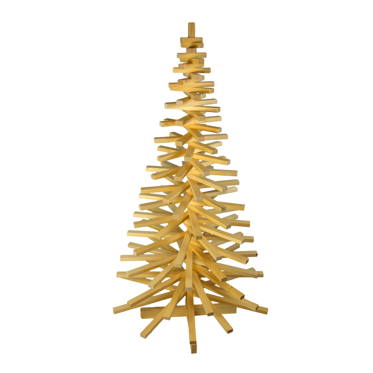 Weihnachtsbaum aus Holz 1.5 m – Frontansicht