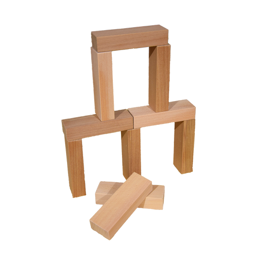 Holzbauklötze - 10 Stk.